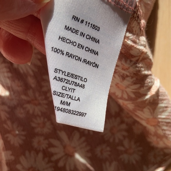 3/$33 Lily rose dress floral print Smocked puff sleeve cottagecore boho M jr - Picture 13 of 16